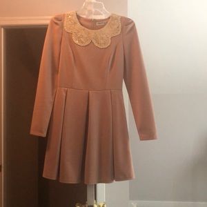 Cream and beige dress